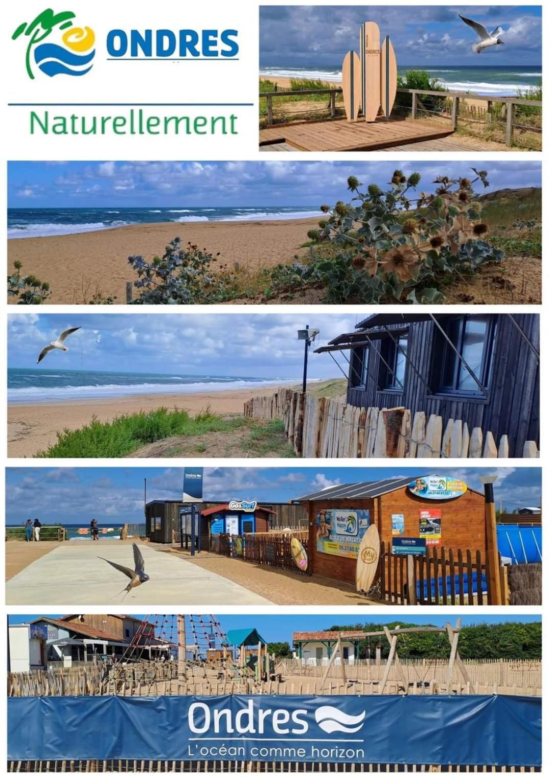 T2 Antigua Ondres Plage Avec Piscine Et Tennis Zewnętrze zdjęcie